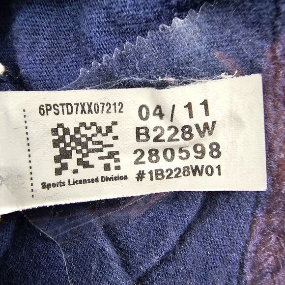 Adidas Retro Style Michigan University V-Neck Football T Blue Women's Size S - Picture 7 of 10